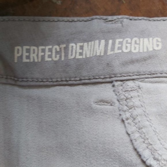 BLUE ASHPHALT | Women's Perfect Denim Legging Jeans Junior Grey Size Large - Picture 9 of 12